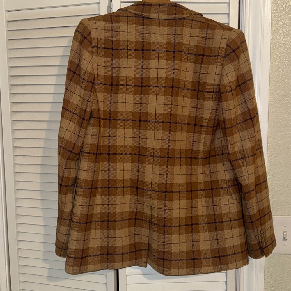 Aritzia Wilfred Margaux Blazer in Tan Plaid - 4 - Picture 6 of 7